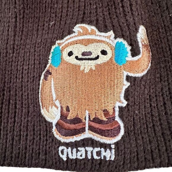 Unbranded ~ Made in Canada ~ Brown Quatchi Beanie ~ 2010 Vancouver Olympics - Picture 2 of 8